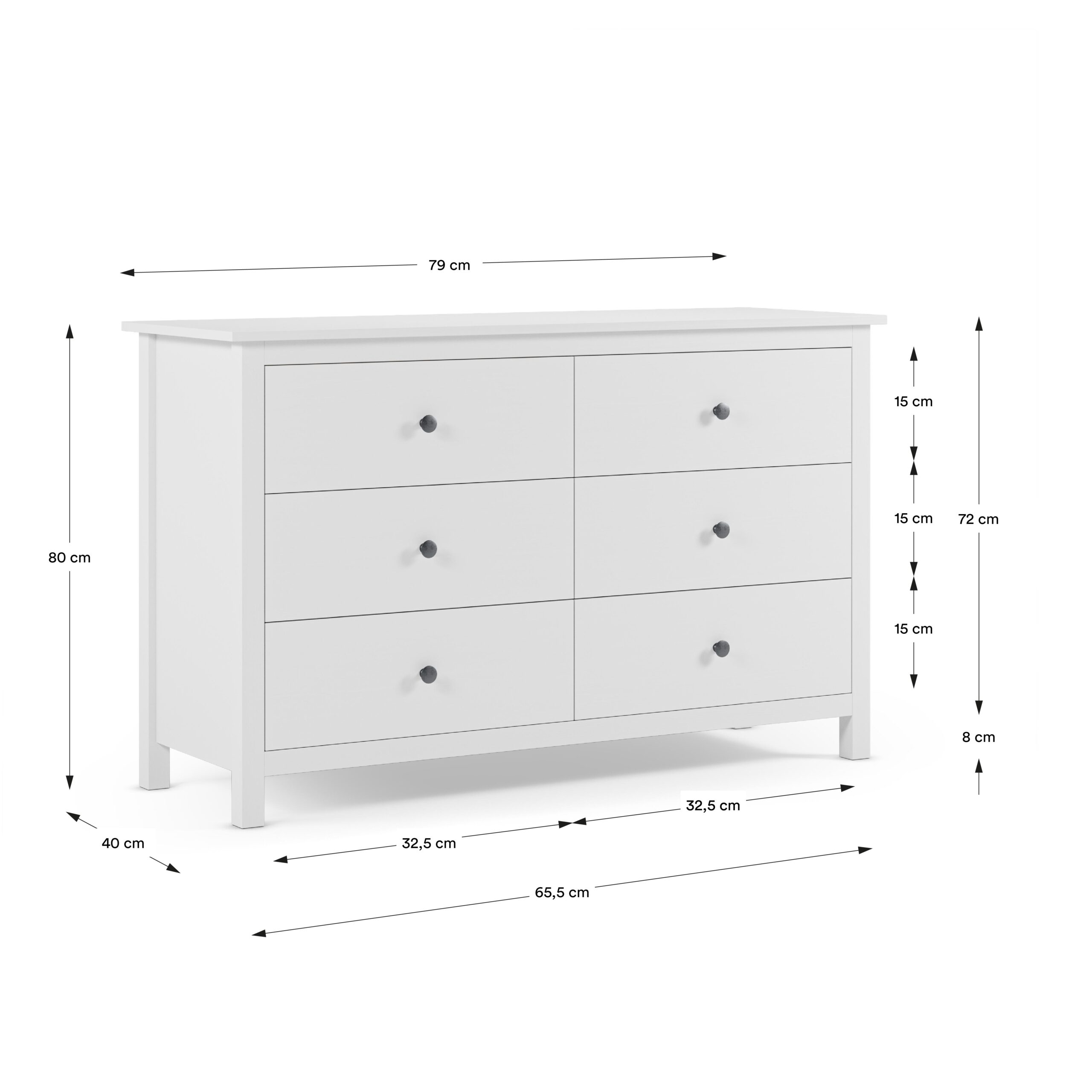 COMODA BERNA 6C BLANCO - Imagen 6