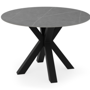 Mesa fija 100D gris/negro PEPITA Fiorella