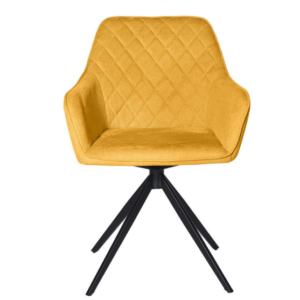 Silla giratoria mostaza PEPITA Amalia