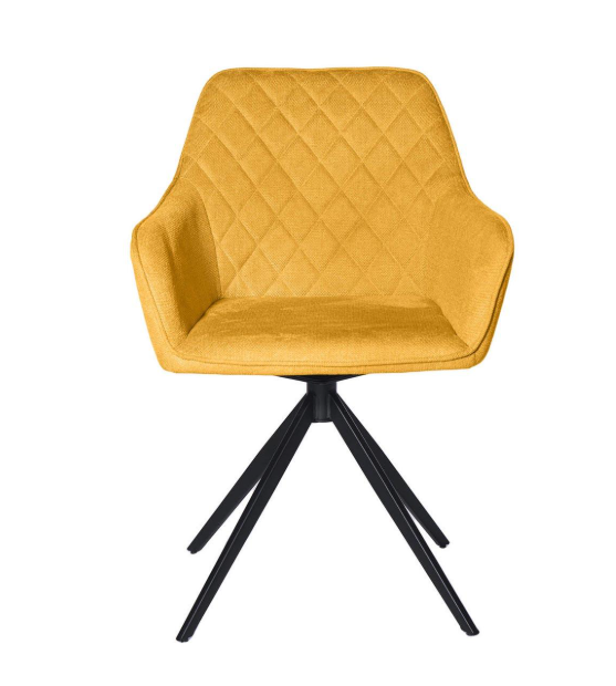 Silla giratoria mostaza PEPITA Amalia