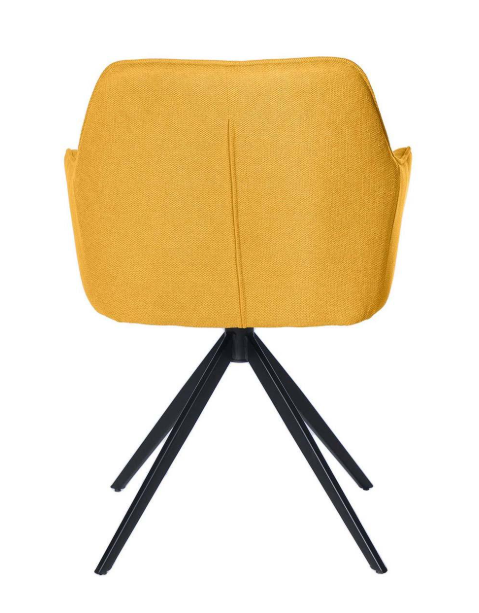 Silla giratoria mostaza PEPITA Amalia - Imagen 4