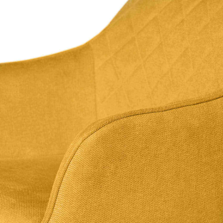 Silla giratoria mostaza PEPITA Amalia - Imagen 5