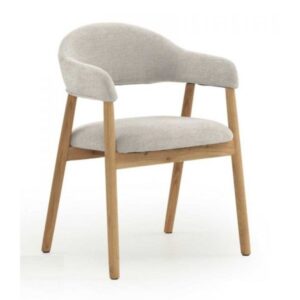 Pack 2 sillas de madera de roble natural blanco PEPITA