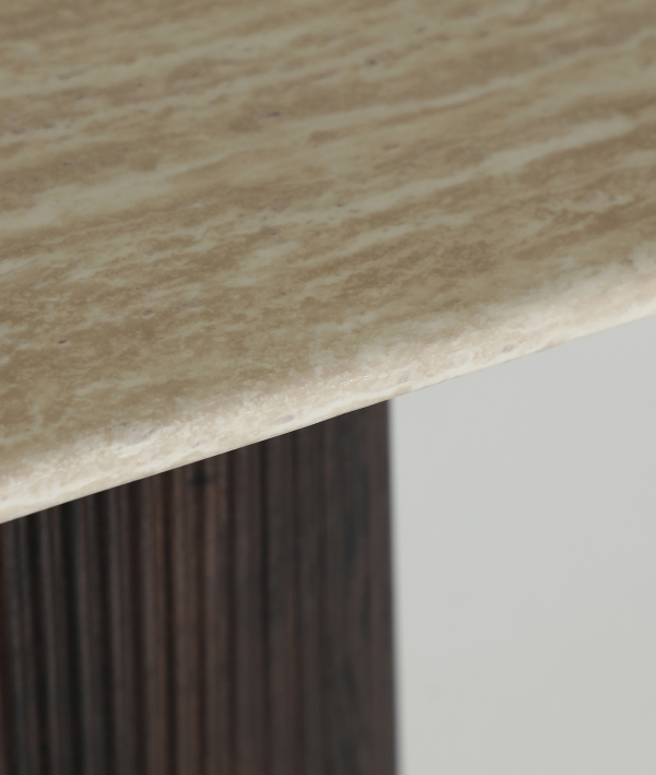 Consola madera oscura mármol PEPITA Verona - Imagen 3