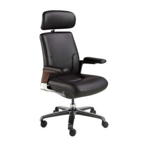 Silla oficina giratoria polipiel negro Angel Cerdá