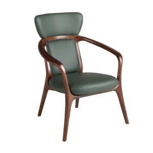 Sillón polipiel verde oscuro Angel Cerdá