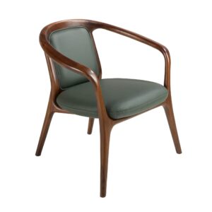 Sillón polipiel verde oscuro Angel Cerdá
