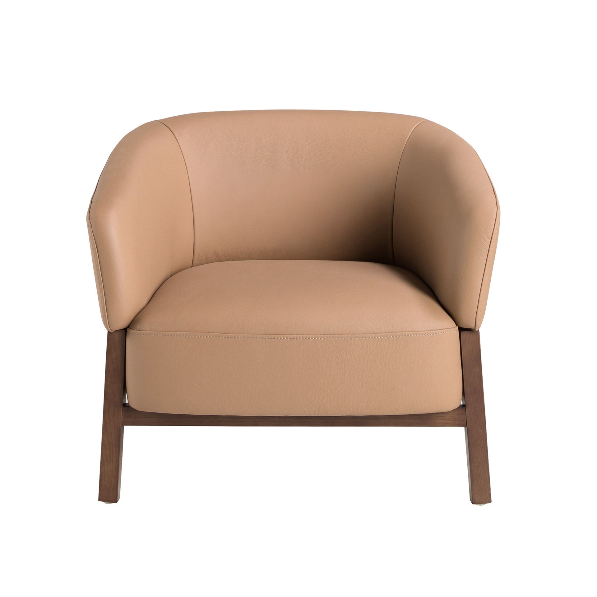 Sillón piel marrón - Imagen 2