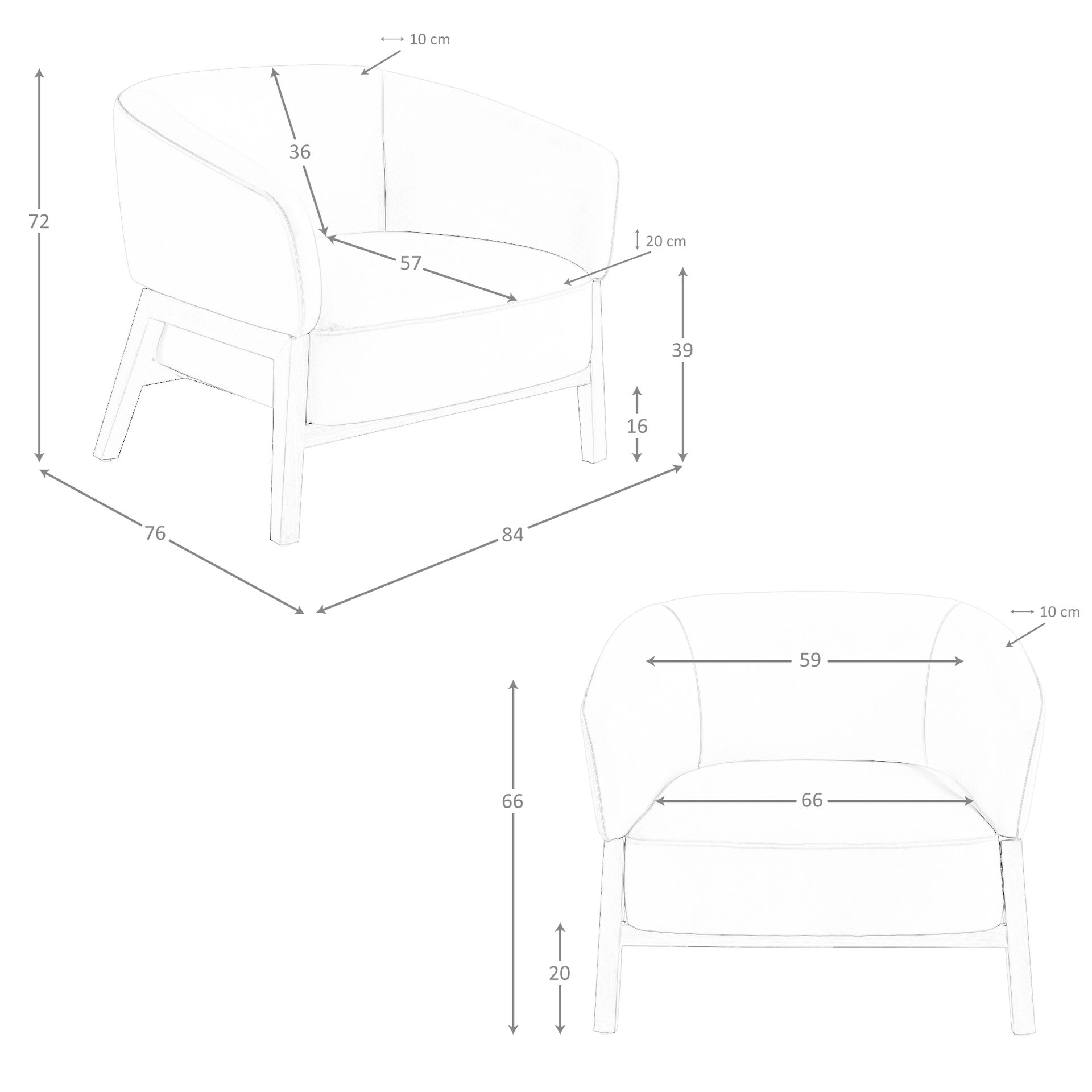 Sillón piel marrón - Imagen 9