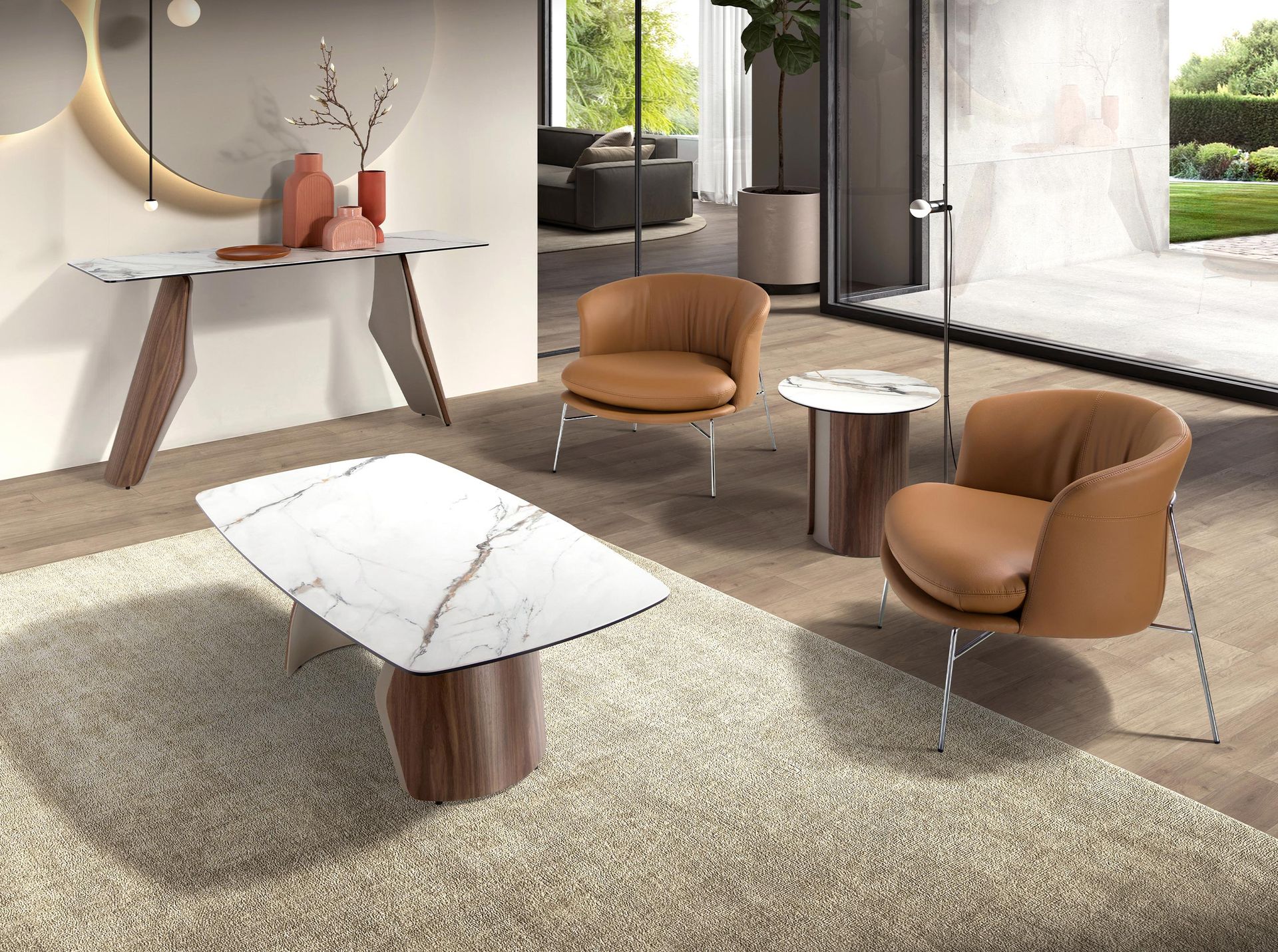 Sillón polipiel marrón - Imagen 4