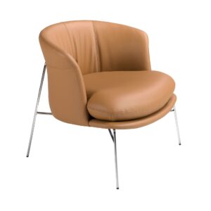 Sillón polipiel marrón Angel Cerdá