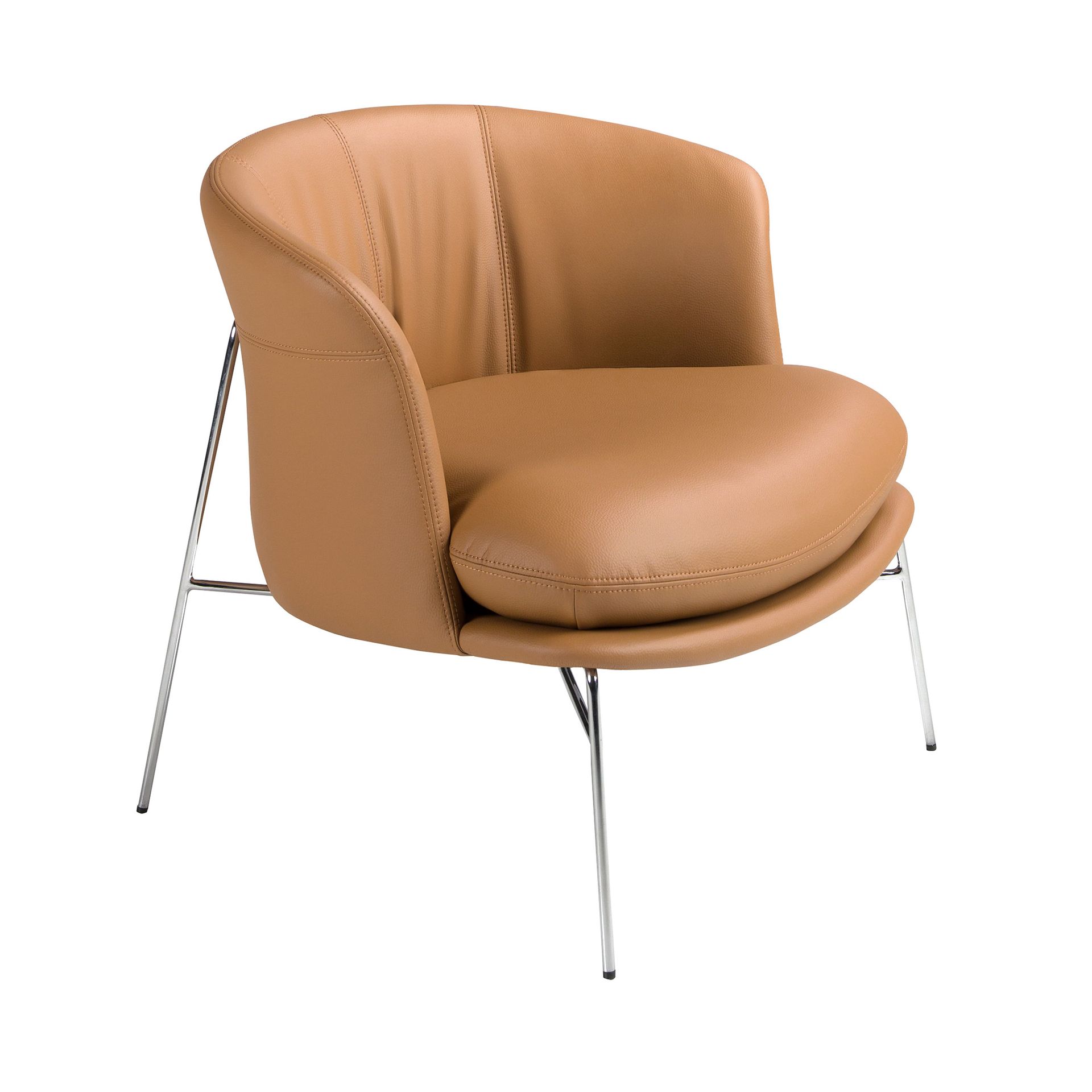 Sillón polipiel marrón Angel Cerdá