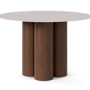 Mesa fija 120 travertino/nogal Pepita Tracy