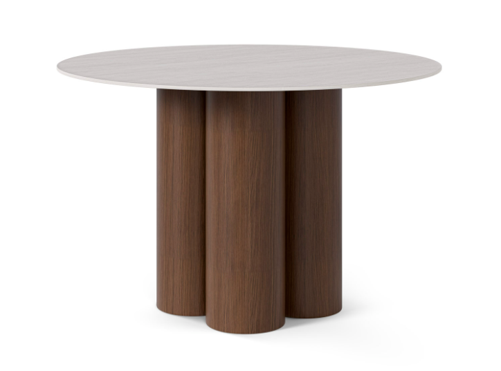 Mesa fija 120 travertino/nogal Pepita Tracy