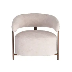 Sillón tapizado metal Pepita