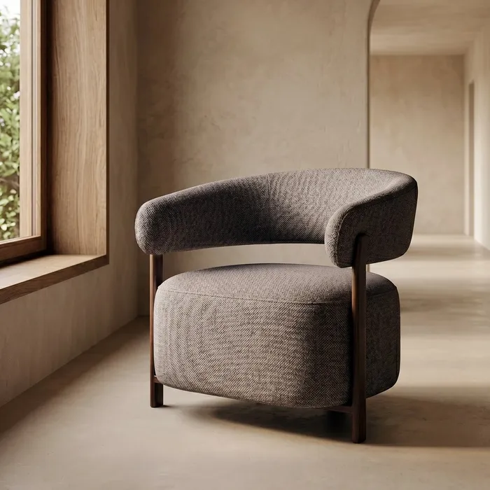 Sillón tapizado metal Pepita - Imagen 9