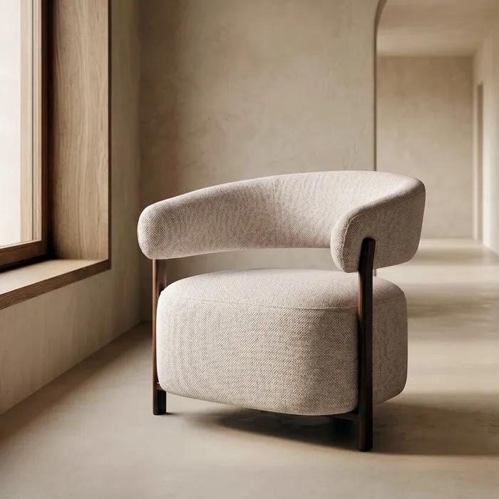 Sillón tapizado metal Pepita - Imagen 2