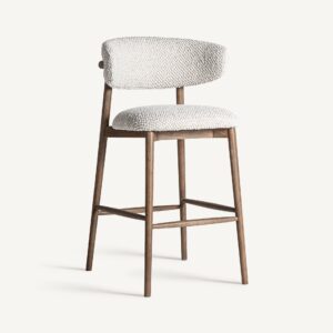 Taburete madera de fresno beige Pepita Erlec